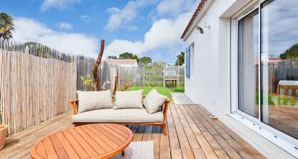 Maison pour 4 - jardin - 600m de la plage