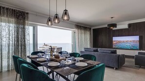 Dining - Modern 3-bed seafront apartment on the 6th floor of Sliema’s award-winning Fort Cambridge. Stylish interiors, stunning views & luxury living in Malta’s top location. (Tas-Sliema)