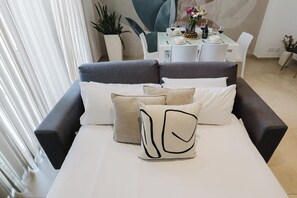 1 chambre, fer et planche à repasser, lit parapluie, Wi-Fi gratuit