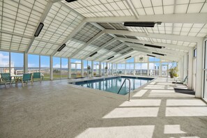 Indoor pool, a heated pool