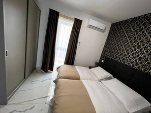 2 soverom, strykejern/-brett, wi-fi (inkludert) og sengetøy