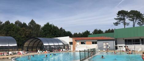 Indoor pool, outdoor pool
