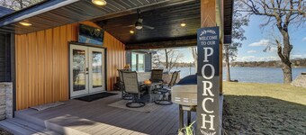 Fire Pit + Dock: Lakefront Cabin in Zimmerman!