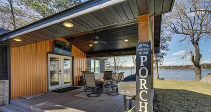 Fire Pit + Dock: Lakefront Cabin in Zimmerman!
