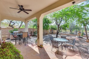 Outdoor dining - Buckeye Vacation Rental w/ Game Room & Patios! (Buckeye)