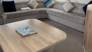 Apartment | Living area | TV, fireplace