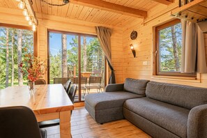 Chalet Familial, plusieurs chambres (Forest Princess Chalet) | Coin séjour