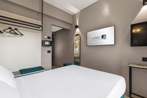 Singola Economy, 1 camera da letto, balcone, sul cortile | Biancheria da letto di alta qualità, copriletto in piuma