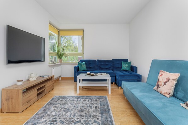 Apartment, 1 Schlafzimmer, Balkon | Wohnzimmer