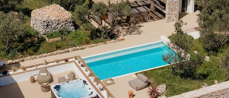 A heated pool