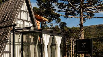 Ferienhütte | Speisen im Freien