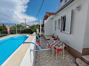 Apartment (Two Bedroom Apartment with Terrace an) | Pool | Seasonal outdoor pool, pool umbrellas, pool loungers - Apartments Mihovilovic (Split)
