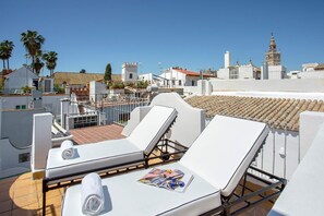 Terrace/patio - Unique Sevillian House with terrace and pool. Casa Pimienta (Seville)