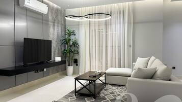 Leilighet – design, 3 soverom | Oppholdsområde