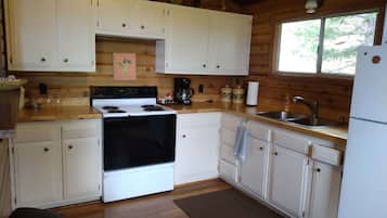 Microwave, oven, stovetop, cookware/dishes/utensils