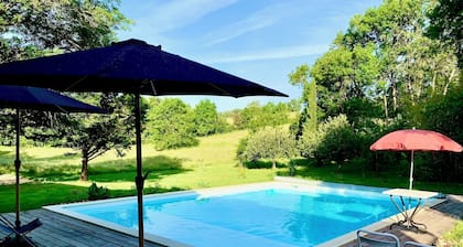 Maison de campagne avec piscine privée