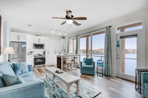 Condo, Multiple Beds (Destiny Beach Villas #15A&B) | Living area | TV - Destiny Beach Villas #15a&b (Destin)