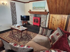 TV, fireplace, DVD player, books - Snowdon, The Old School (CAERNARFON)