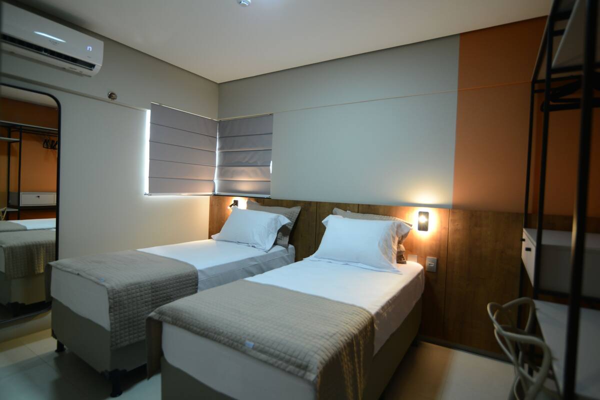 Premium bedding, minibar, desk, laptop workspace
