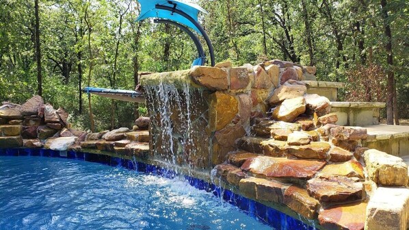 A heated pool