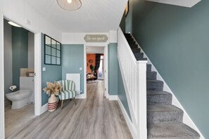 Interior - Stylish 4-BR House with Parking, Central location (Farnworth)