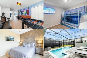 5 quartos, ferros/tábuas de passar roupa, berço de viagem, Wi-Fi