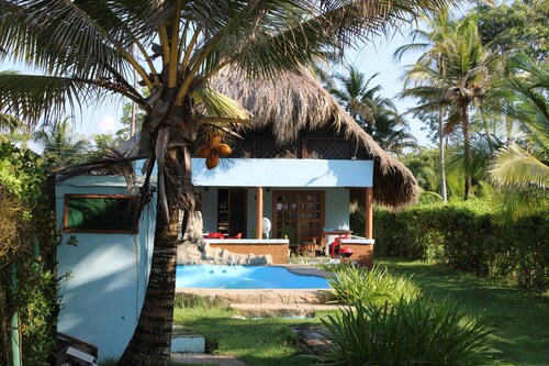 Entire home in a tropical nature beach paradise directly on the Caribbean sea.