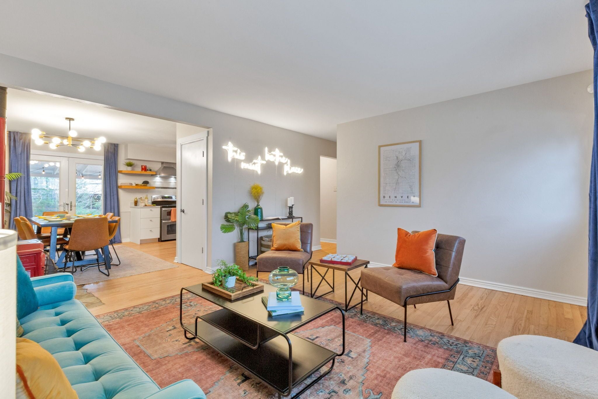 Smart TV, foosball, books