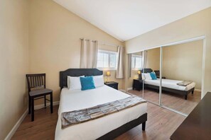 4 bedrooms, iron/ironing board, travel cot, WiFi