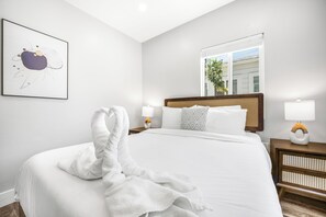 1 bedroom, iron/ironing board, travel crib, free WiFi