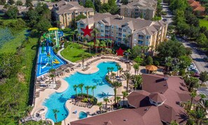 Exterior - Poolside/waterpark in backyard. 1st floor Encanto theme w/Arcade next to Disney! (Kissimmee)