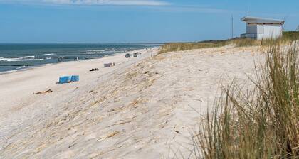 "Strandvergnügen 3", 100 m zum Traumstrand, ganzer Terrassen-Bungalow mit Parken