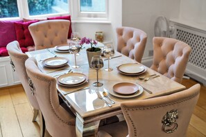 Family Apartment, 3 Bedrooms | Living area | 40-inch Smart TV with digital channels - The Belgravia Residences (London)