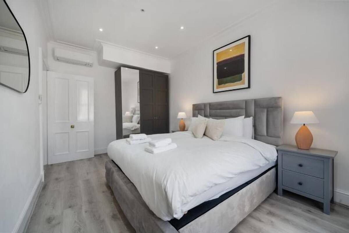 Blackout drapes, iron/ironing board, WiFi (free), bed sheets
