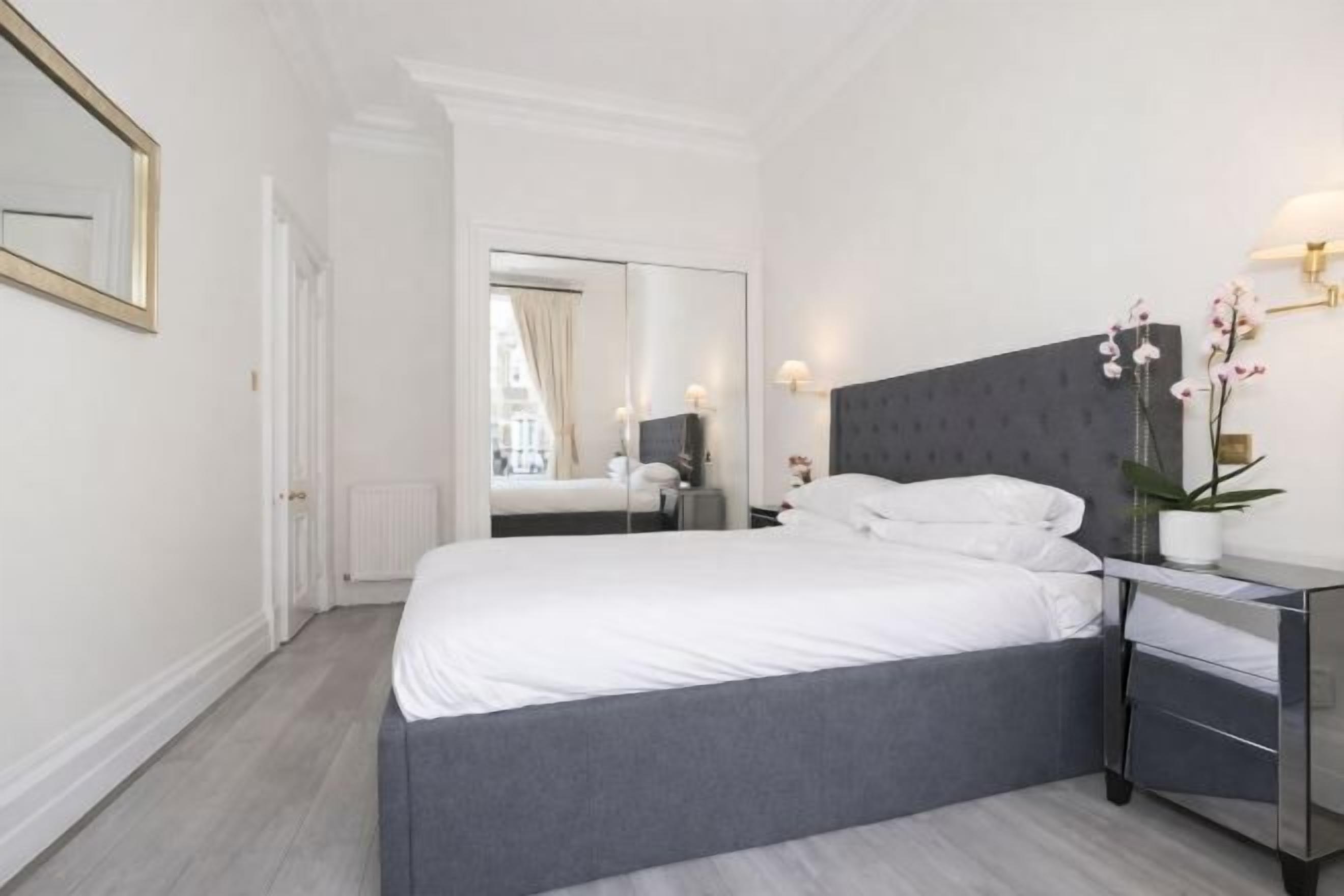Blackout curtains, iron/ironing board, free WiFi, bed sheets