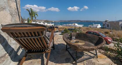 The windmill in Milos' port - with sea view