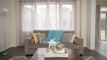 TV, fireplace, offices