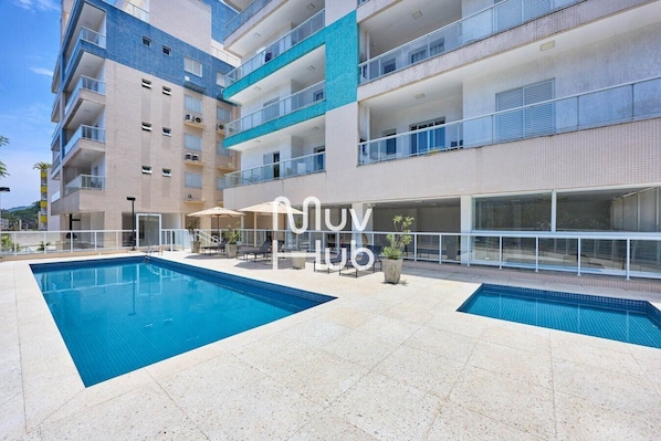 Indoor pool, outdoor pool