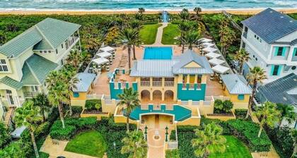 Lakefront Villa 1min to Beach with Golf Course & Lake Views | Heated pool