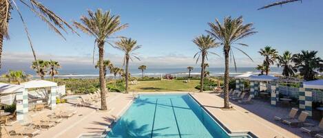 Piscine extérieure, piscine chauffée