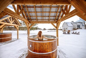 Baignoire à remous extérieure