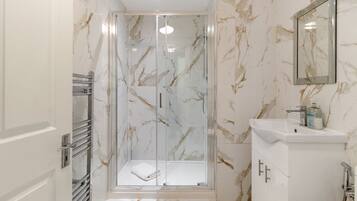 Hair dryer, towels