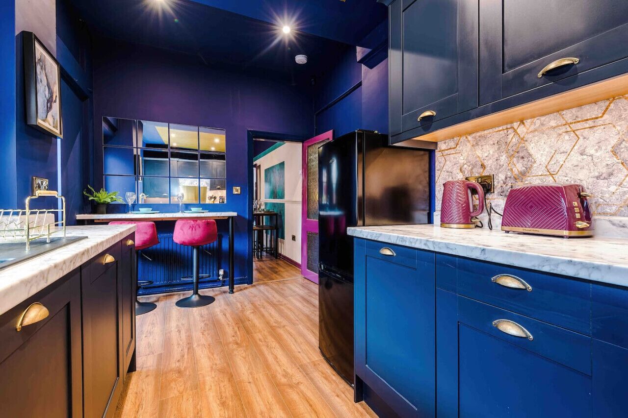 City House | Private kitchen | Full-sized fridge, microwave, oven, stovetop