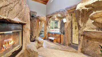 Cabin, Multiple Beds, Hot Tub, Mountain View (2282) | Bathroom | Designer toiletries, towels, toilet paper