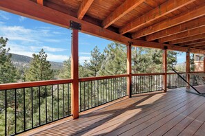 Ferienhütte, Mehrere Betten, Terrasse, Bergblick (2233) | Balkon