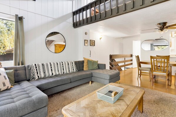 Condo, Multiple Beds, Patio, Mountain View (2195) | Living area | Fireplace - Slopeside Views Chalet #2195 (Big Bear Lake)