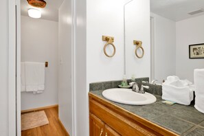 Condo, Multiple Beds, Patio, Mountain View (2195) | Bathroom | Designer toiletries, towels, toilet paper - Slopeside Views Chalet #2195 (Big Bear Lake)