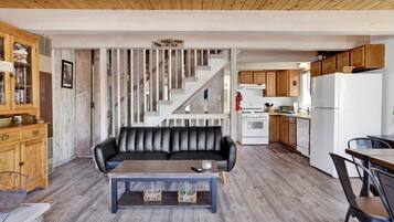 Cabin, Multiple Beds, Patio, Mountain View (2235) | Living area | Fireplace