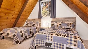 小屋, 多張床, 庭院, 山景 (2235) | 3 間臥室、獨特裝潢、布置獨特、床單