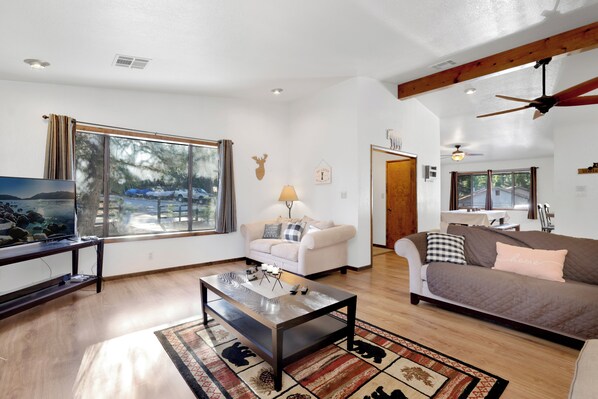 Cabin, Multiple Beds, Patio, Mountain View (2330) | Living area - Maple Leaf Retreat #2330 (Big Bear City)